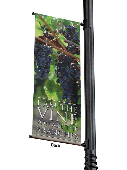 Light Pole Banner I Am the Vine