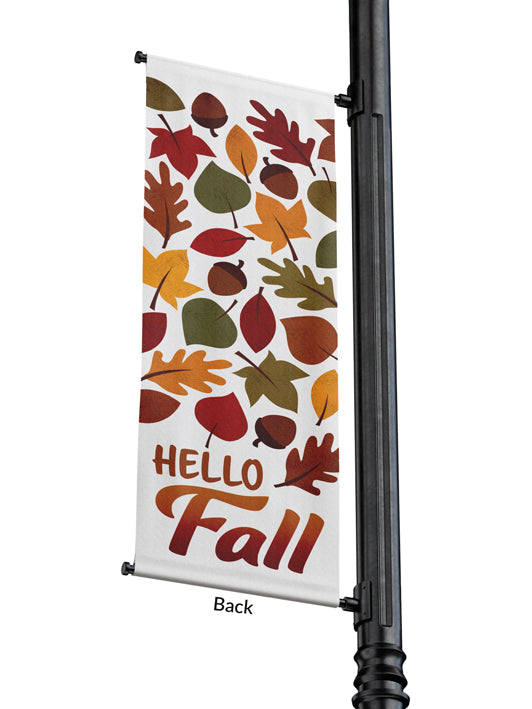 Light Pole Banner Hello Fall Design 20