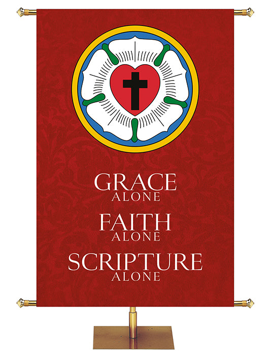 Grace Faith Scripture Lutheran Church Banner
