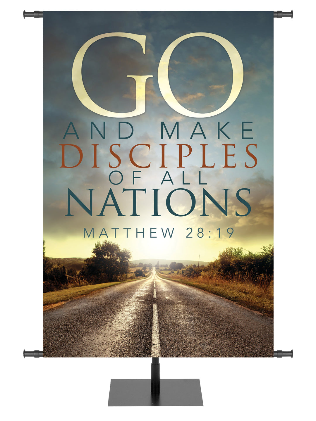 Overstock Mission Outreach Disciples of All Nations (3 ft x 5 ft, Pole Hems)