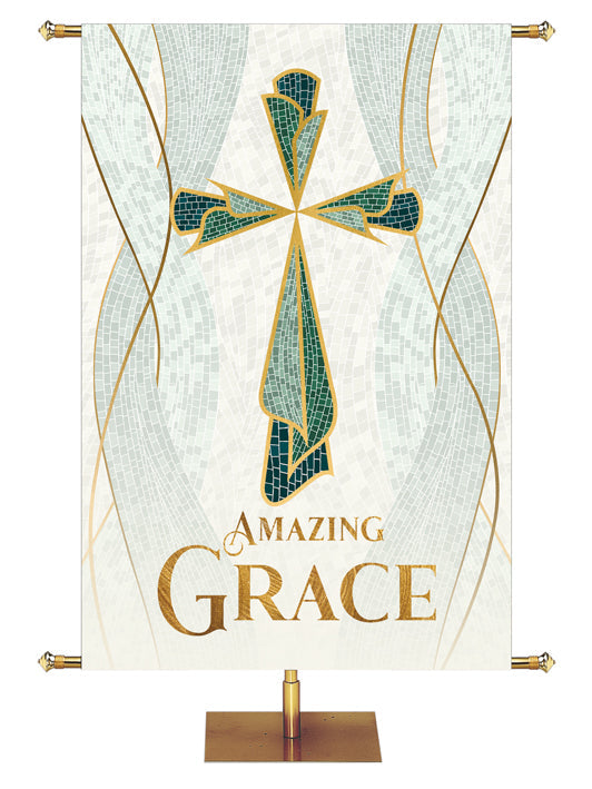 Overstock Mosaics of Faith Amazing Grace (3 ft x 5 ft, Pole Hems)