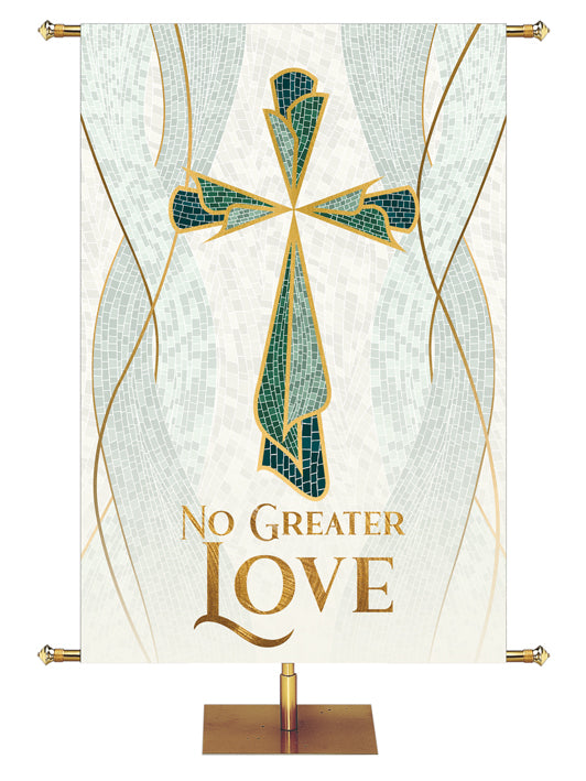 Overstock Mosaics of Faith No Greater Love (3 ft x 5 ft, Pole Hems)