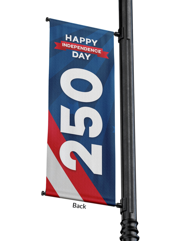 Light Pole Banner America 250 Independence Day
