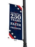 Light Pole Banner America 250 Stars and Stripes