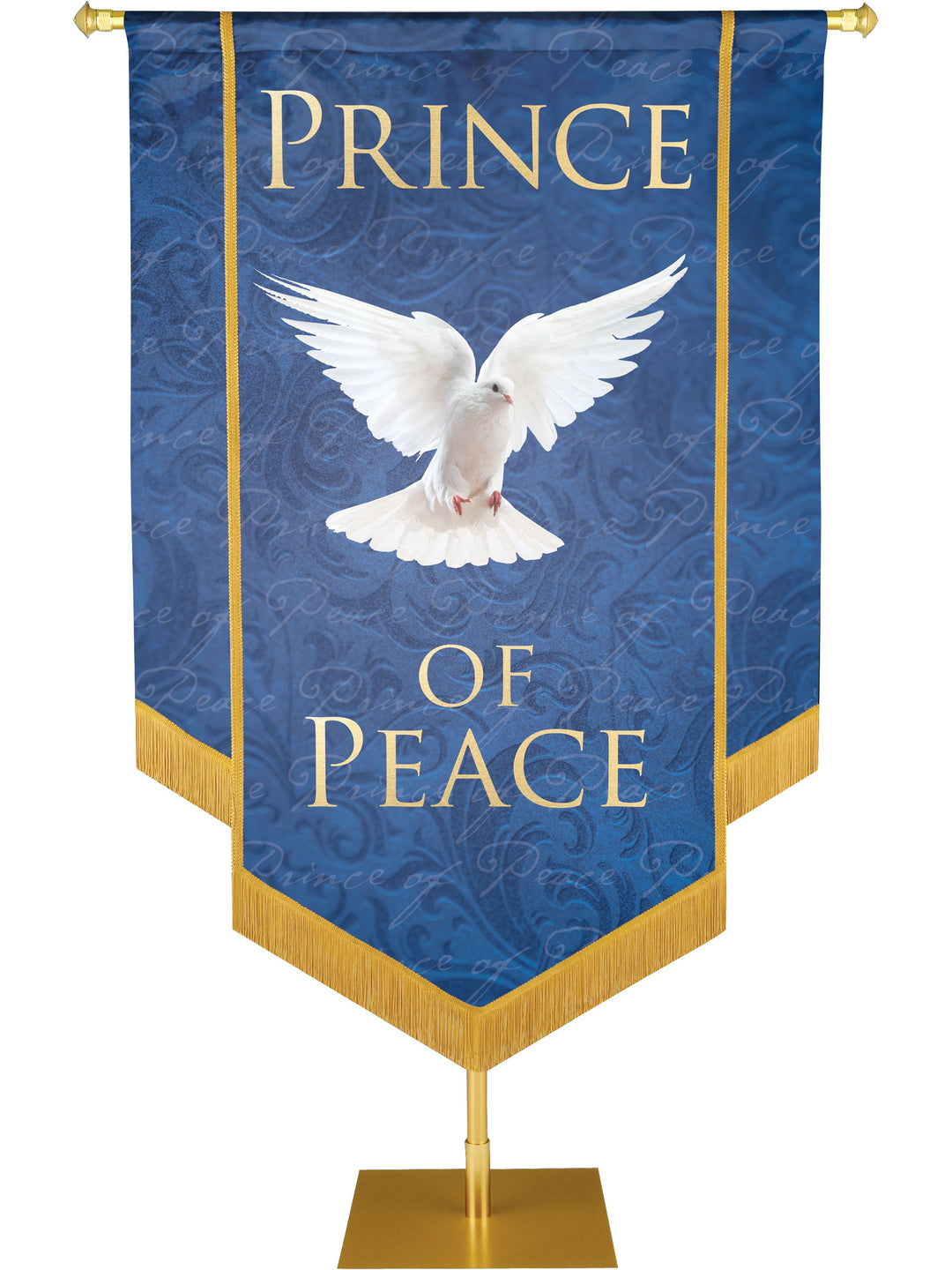 Names of Christ Prince of Peace Embellished Overstock Clearance Banner 4X6 Blue