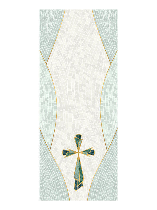 Overstock Easter Mosaic Cross Pulpit Scarf (Unlined)