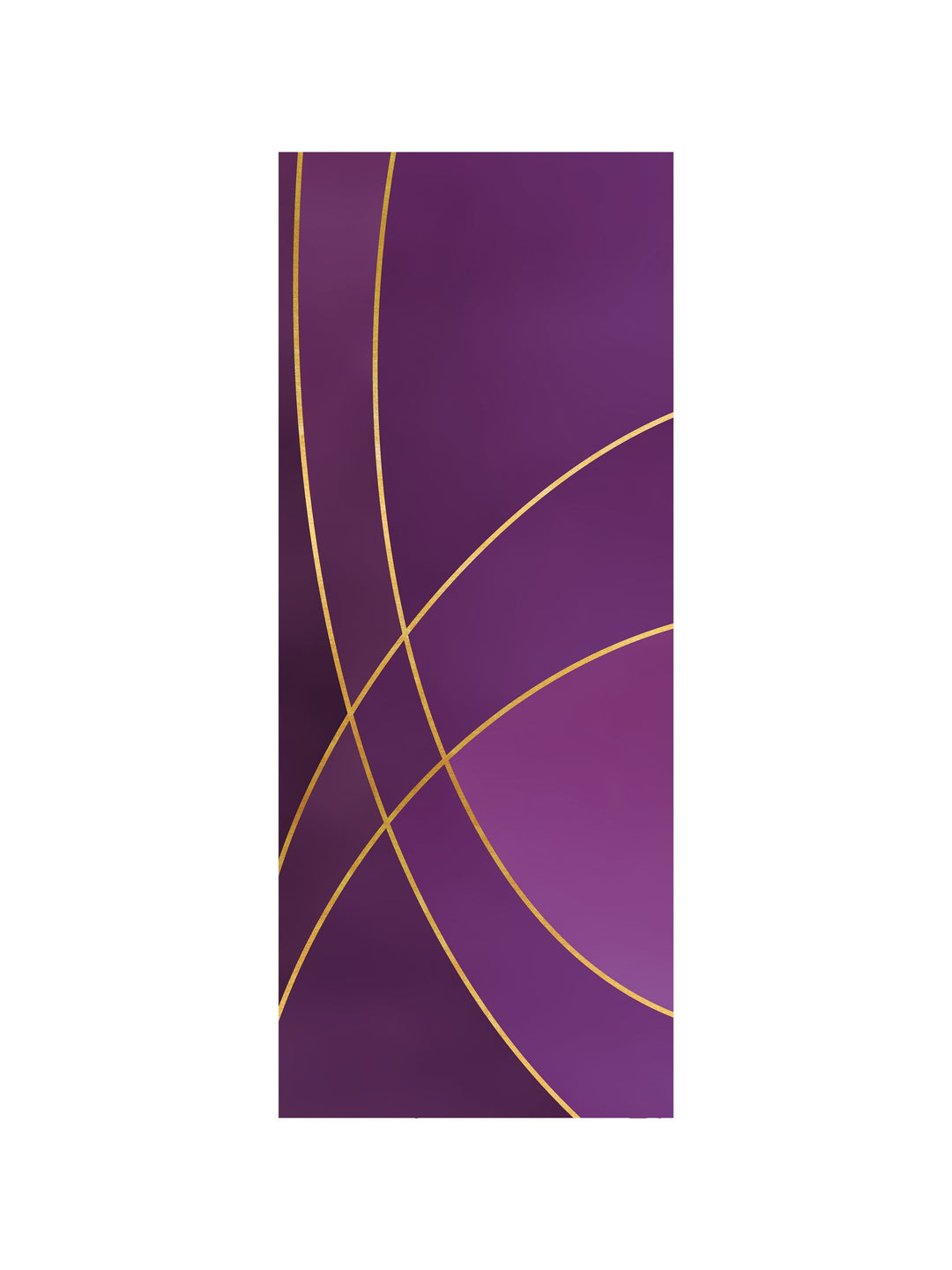 Irregular Colors of the Liturgy Plain Pulpit Scarf (Purple, Unlined)