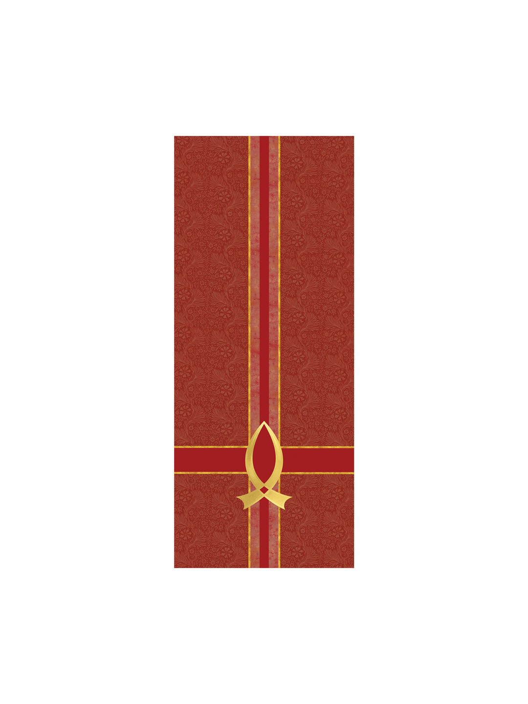 Pulpit Scarf Tapestries of Faith Design Fish Symbol in Gold on Blue, Green, Purple, Red, or White Banner