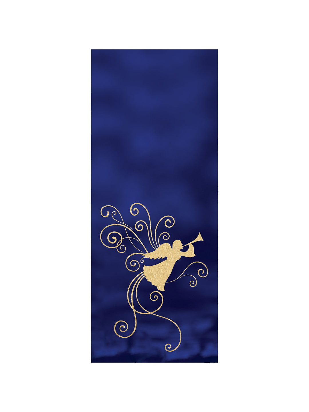Irregular Advent Angel Pulpit Scarf (Blue, Lined)