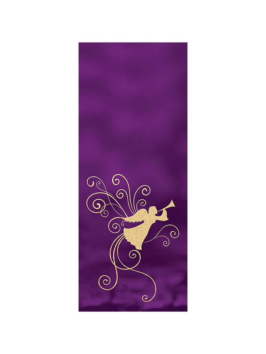 Irregular Advent Angel Pulpit Scarf (Purple, Unlined)