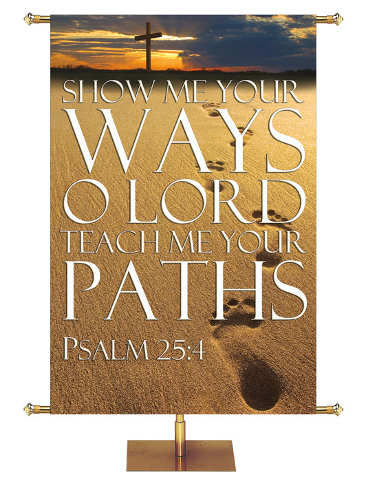 Path to Grace Show Me Your Ways O Lord Foot Prints Design