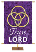 Trust In The Lord - Trinity - Stained Glass Classics Purple 4x6 Format