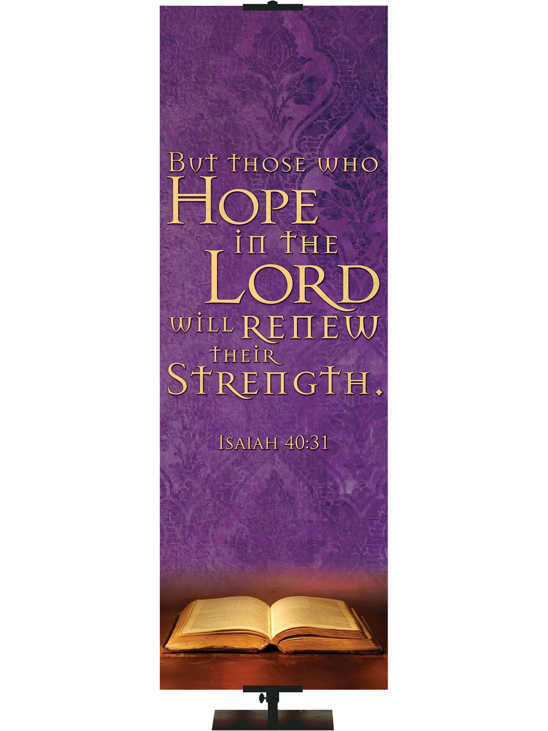 Overstock Scriptures For Life Hope in the Lord Overstock Clearance Banner 185 Purple