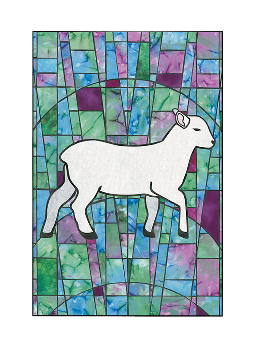 SEG Wall Art Stained Glass Symbols of Faith Lamb