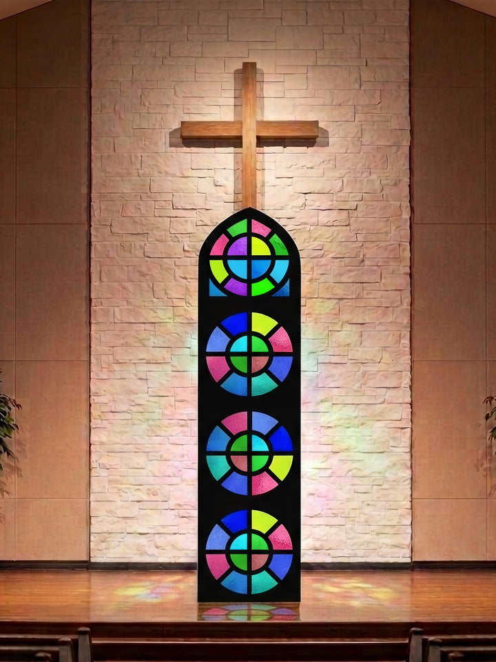 Stained Glass Tower Circle Design