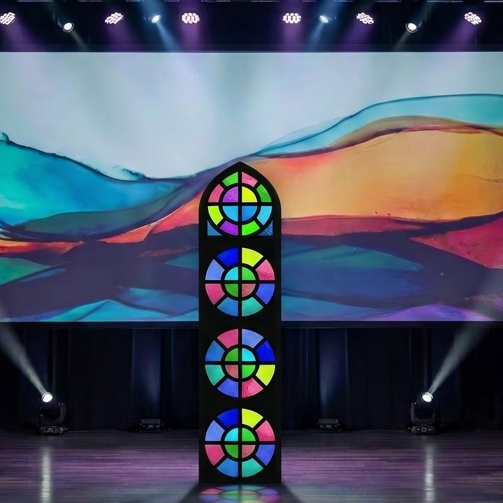 Stained Glass Tower Circle Design