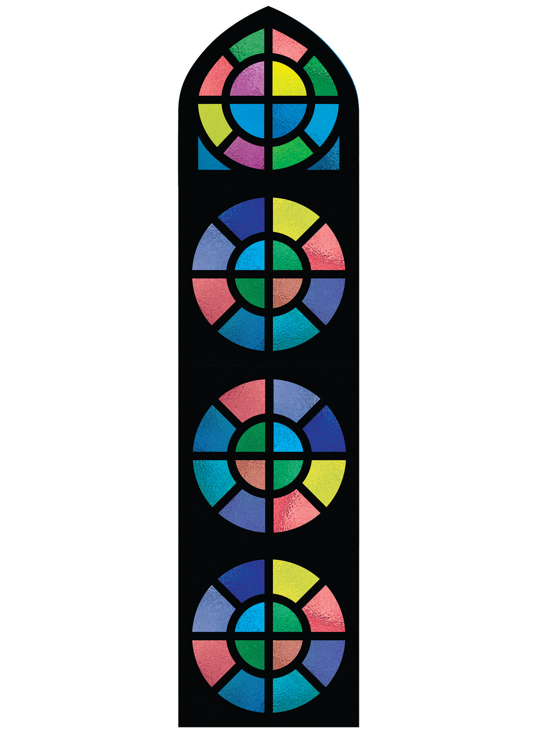 Stained Glass Tower Circle Design