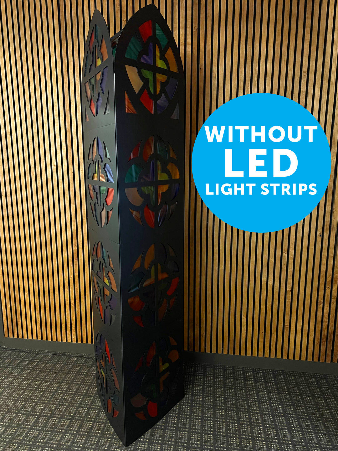LED Light Strips for Stained Glass Tower