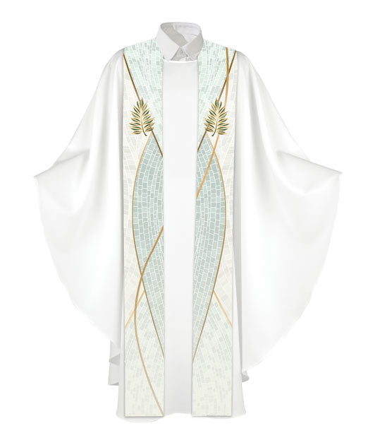 Easter Mosaic Palm Leaf Printed Stole