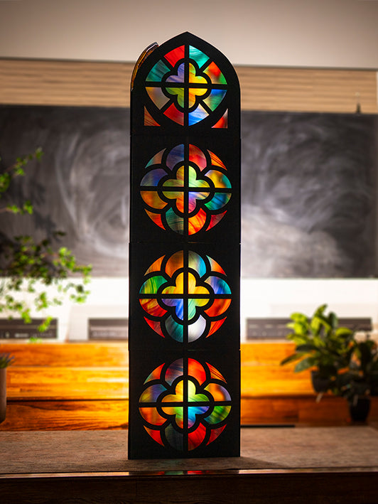 Stained Glass Tower Petal Design