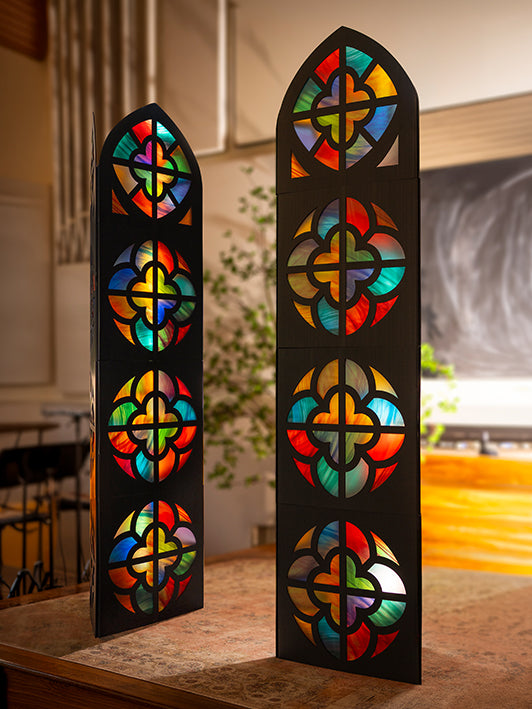Stained Glass Tower Petal Design