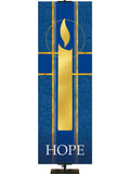 Tapestries Advent Candle Hope in Blue or Purple