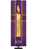 Tapestries Advent Candle Joy in Blue or Purple