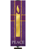 Tapestries Advent Candle Peace in Blue or Purple