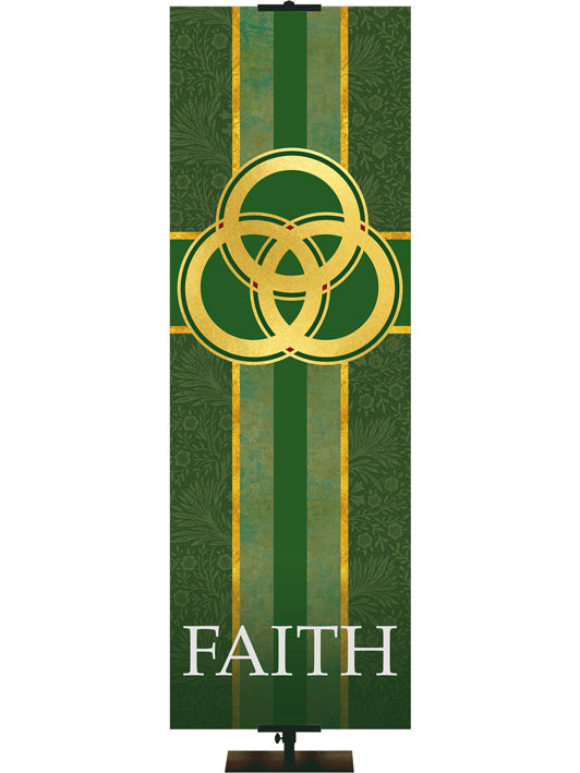 Trinity Symbol and Faith Tapestries of Faith