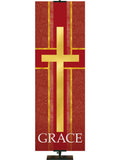 Cross Symbol and Grace Tapestries of Faith
