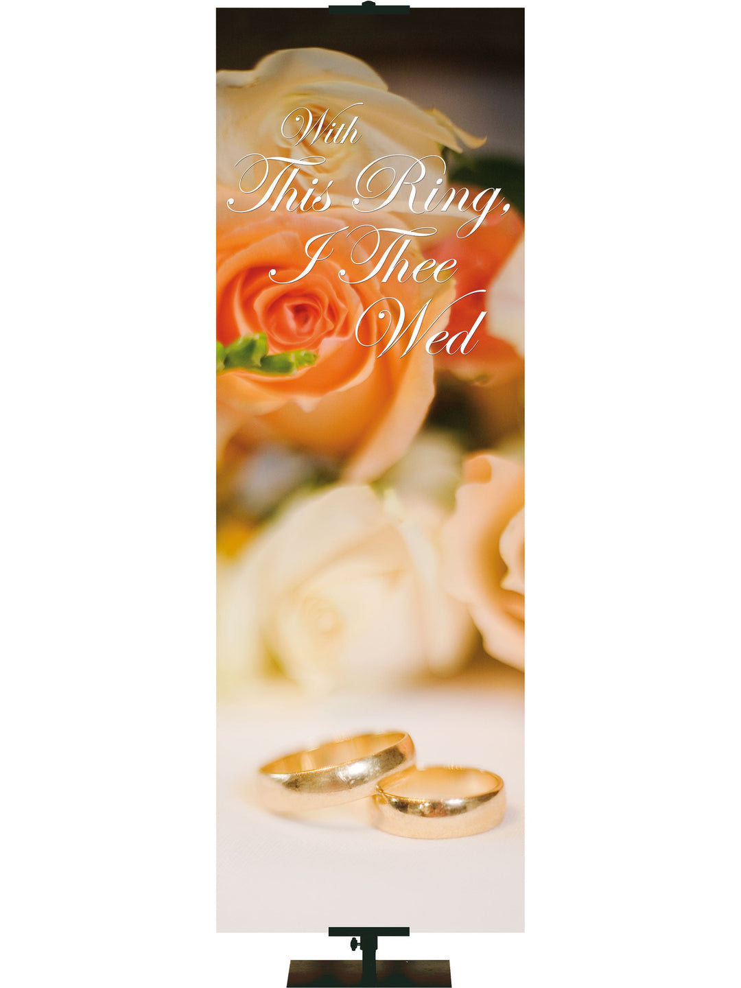 Wedding Banner With This Ring Irregular Clearance Banner 18X5