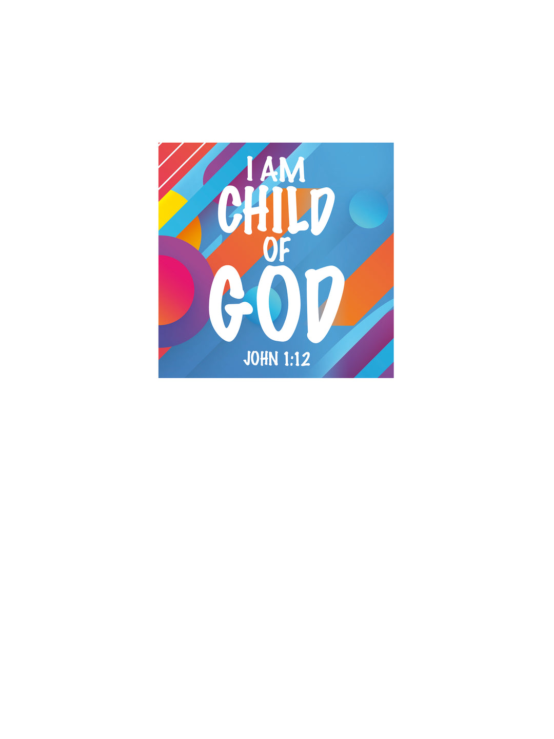 Child of God on Peel and Stick Wall Decal with abstract summer design