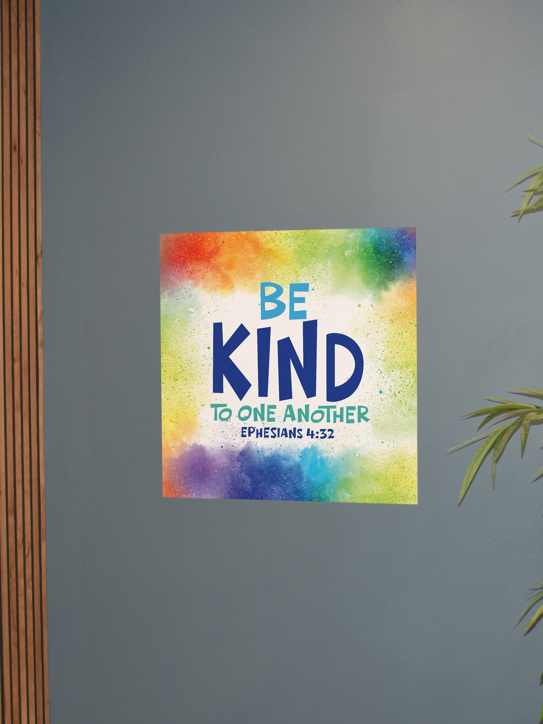 Wall Decals Be Kind To One Another Ephesians 4:32 Color Clouds