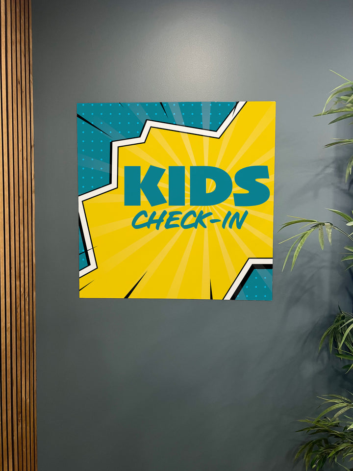 Wall Decals Kids Check-In Comic Book