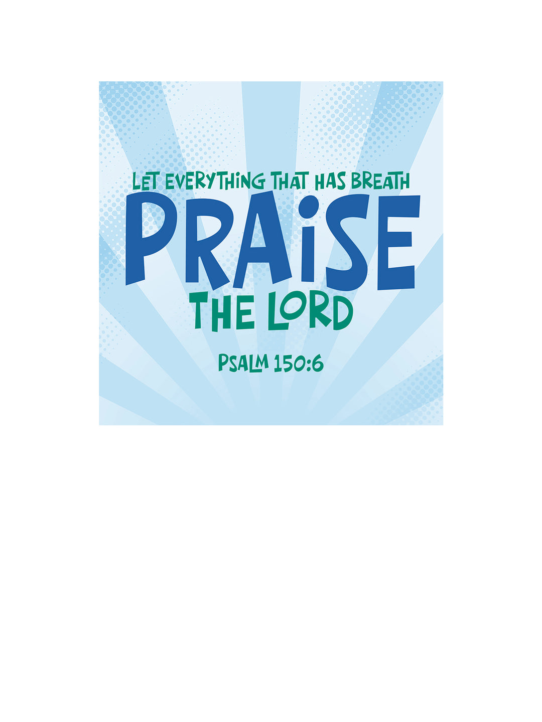 Wall Decals Praise the Lord Scripture Burst