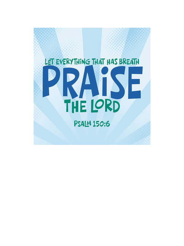 Wall Decals Praise the Lord Scripture Burst