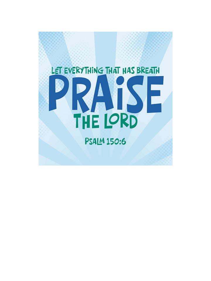 Wall Decals Praise the Lord Scripture Burst