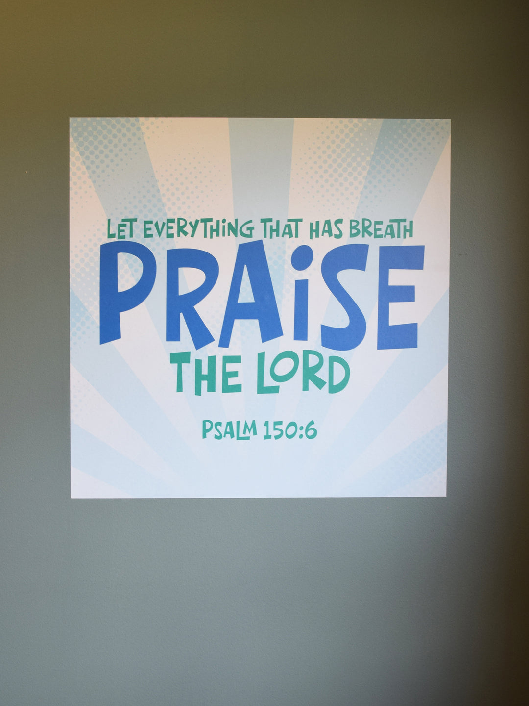 Wall Decals Praise the Lord Scripture Burst