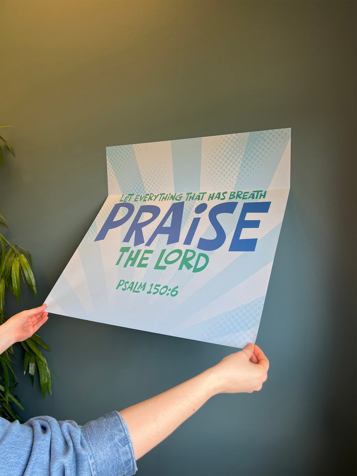 Wall Decals Praise the Lord Scripture Burst