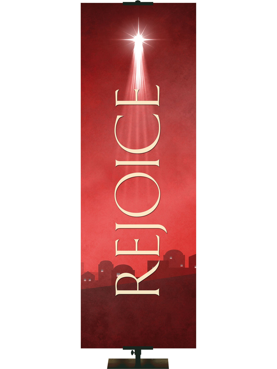 Irregular Simple Elegance - Rejoice (18 in x 5 ft, Red, Pole Hems)