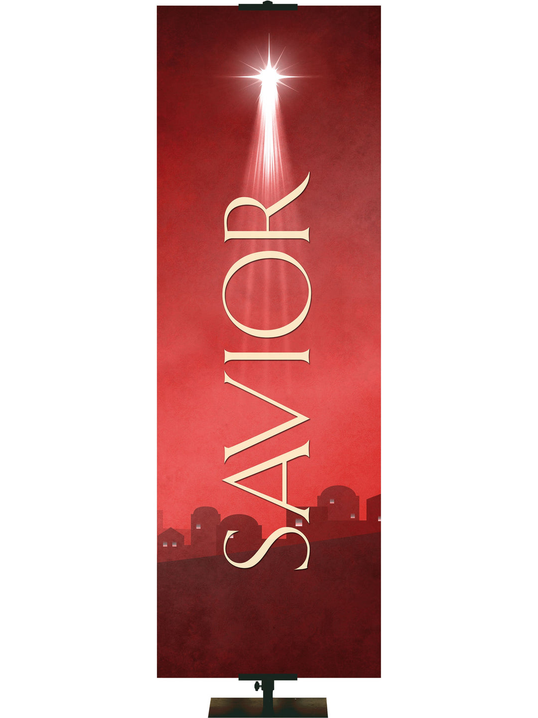Irregular Simple Elegance - Savior (18 in x 5 ft, Red, Pole Hems)
