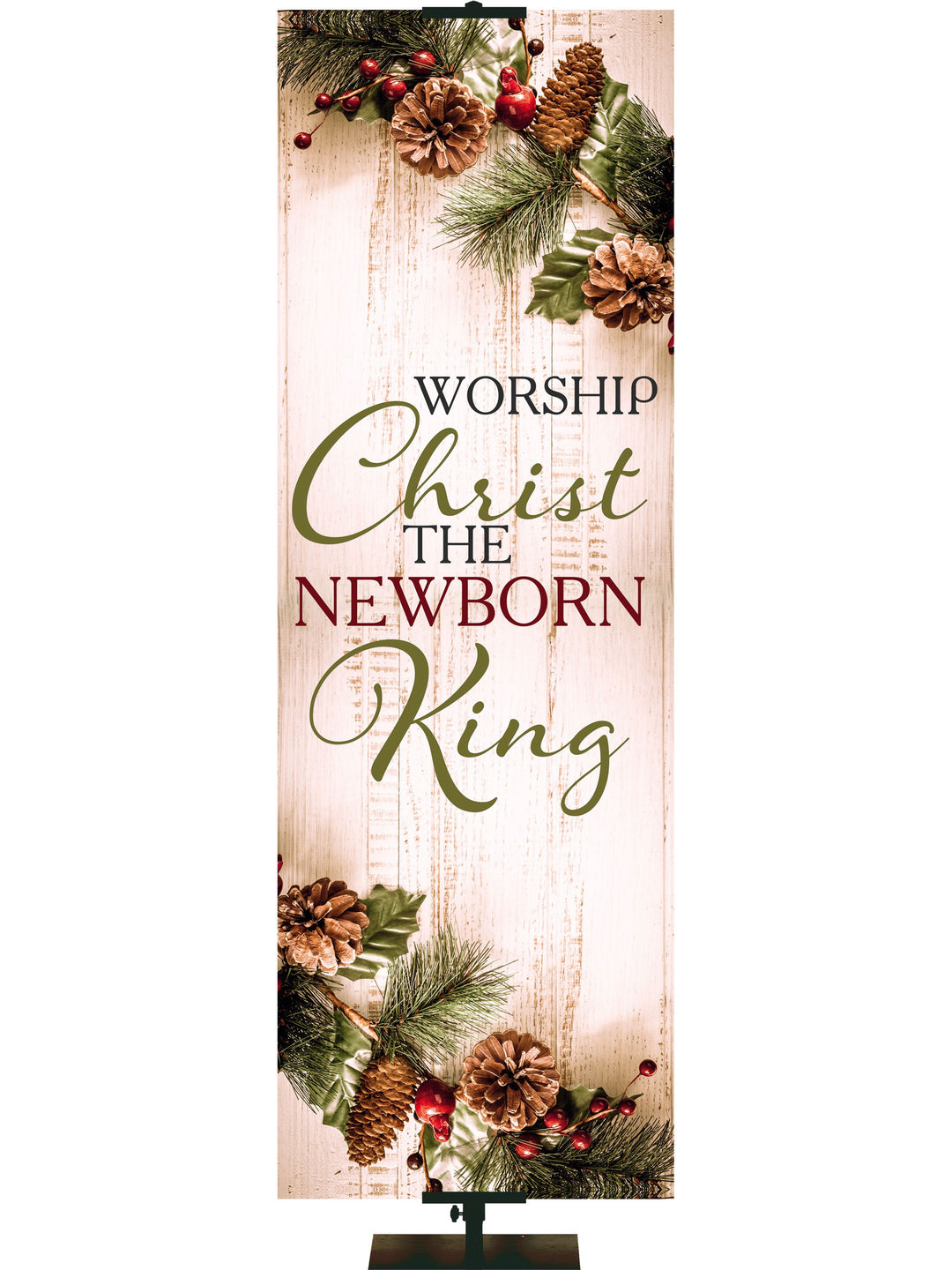  Overstock Heartland Christmas The Newborn King (2 ft x 6 ft, Pole Hems)