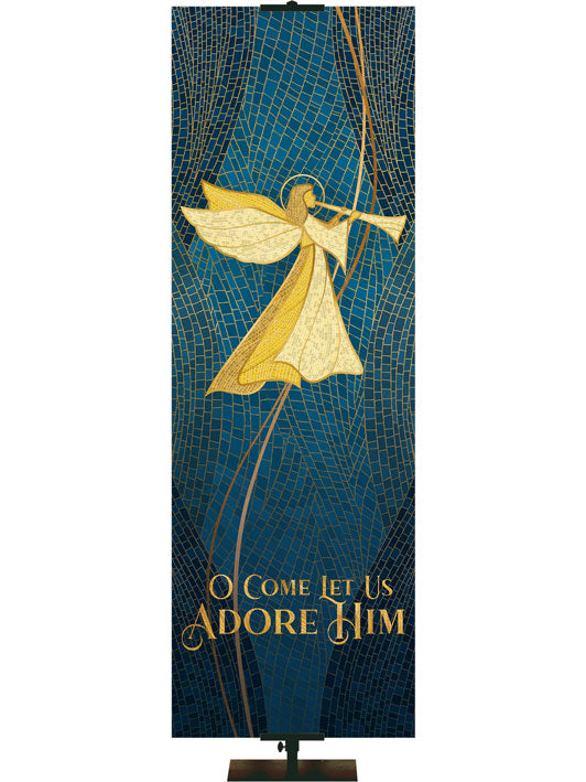 O Come Let Us Adore Him Christmas Mosaic