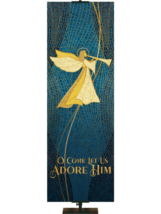 O Come Let Us Adore Him Christmas Mosaic