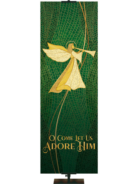 O Come Let Us Adore Him Christmas Mosaic