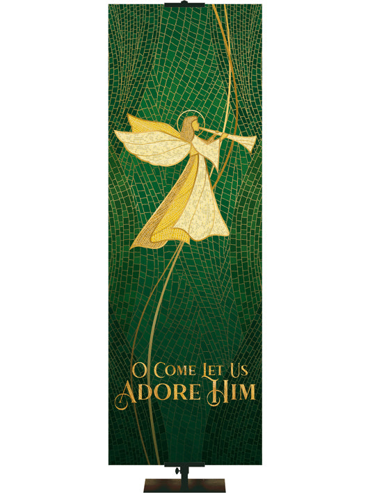 O Come Let Us Adore Him Christmas Mosaic