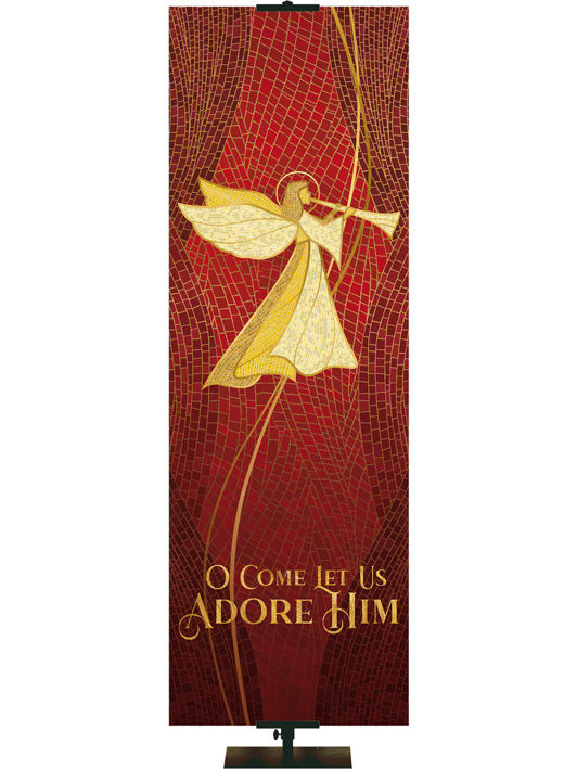 O Come Let Us Adore Him Christmas Mosaic