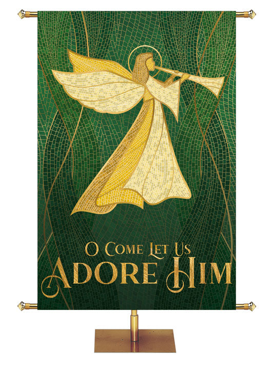 O Come Let Us Adore Him Christmas Mosaic