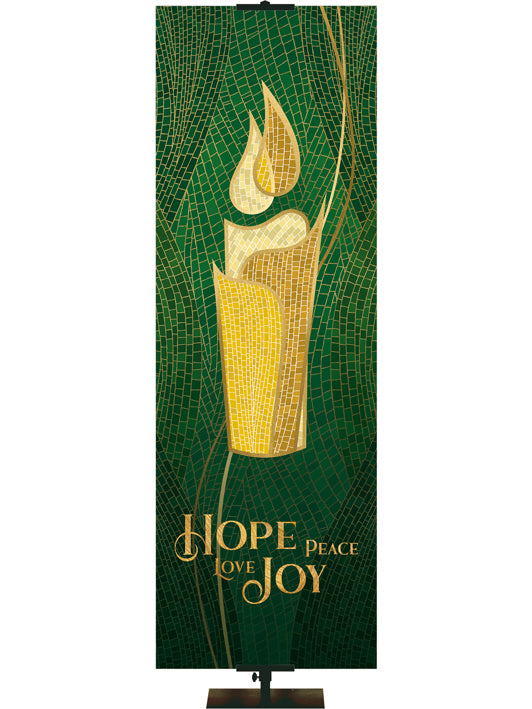 Mosaico navideño Esperanza Paz Amor Alegría