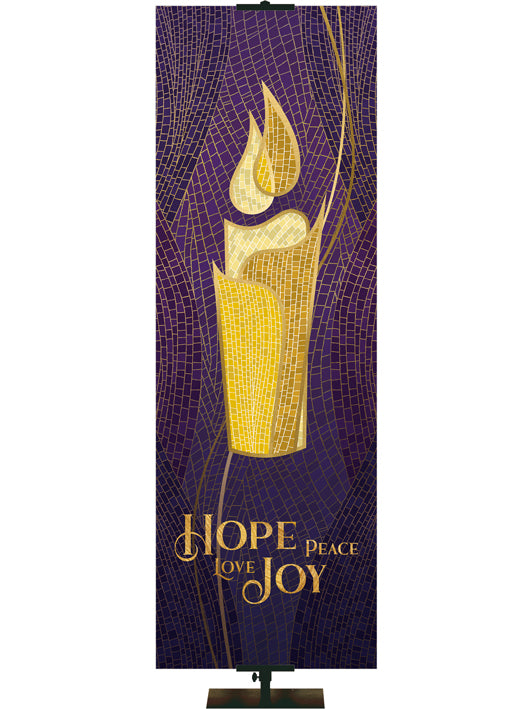 Mosaico navideño Esperanza Paz Amor Alegría